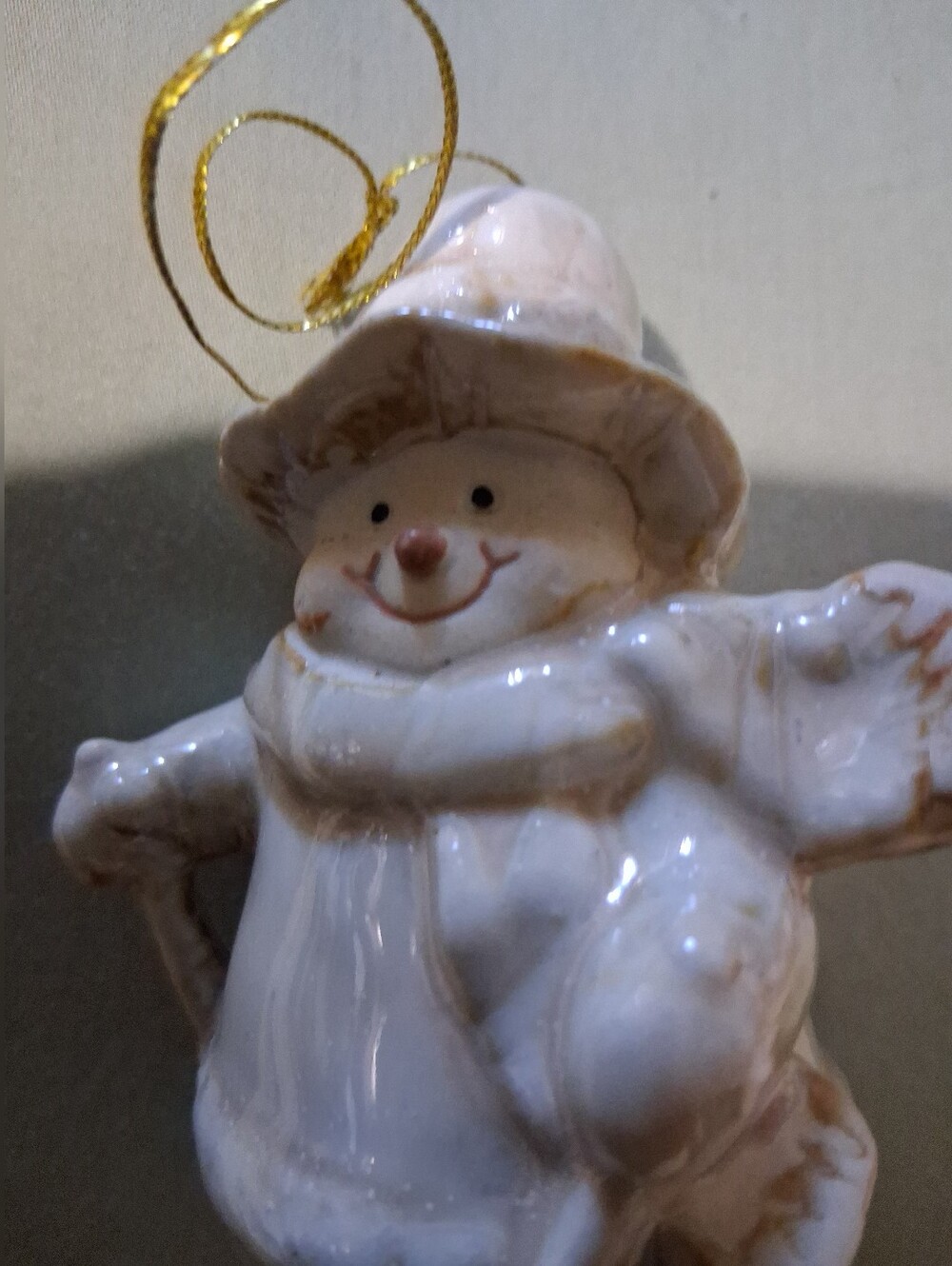 Lenox porcelain snowman ornament Snowman Christmas Ornament